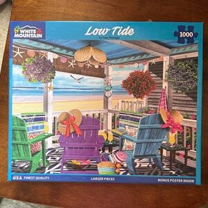 White Mountain Low Tide Beachside Puzzle 3/$20